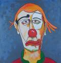 Modern art Clown 50x50